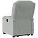 Poltrona Alzapersona Massaggi Elettrica Grigio Chiaro Velluto - Foto miniatura 5
