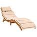Lettini Prendisole con Cuscini 2 pz Beige Legno Massello Acacia - Foto miniatura 5