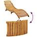 Lettini Prendisole con Cuscini 2 pz Beige Legno Massello Acacia - Foto miniatura 8