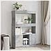 Credenza Grigio Cemento 92x33x140 cm in Legno Multistrato - Foto miniatura 2