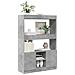Credenza Grigio Cemento 92x33x140 cm in Legno Multistrato - Foto miniatura 4