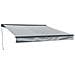 Tenda Saule 3,5 × 3 M Con Semicupio - Tessuto Grigio E Struttura Grigia - Foto miniatura 1