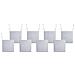 Set Di 8 Cuscini Per Sedie Sassari Premium 46 X 46 Cm Grigio Chiaro - Foto miniatura 2