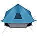 Tenda Tipi Familiare con tetto Blu 680 x 430 x 270 cm - Foto miniatura 5
