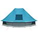 Tenda Tipi Familiare con tetto Blu 680 x 430 x 270 cm - Foto miniatura 6