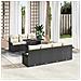 Set Divano da Giardino con cuscino 8 pcs Nero Poly Rattan - Foto miniatura 2