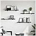 Scaffale 4 pcs Nero 80 x 20 x 1.5 cm Legno multistrato - Foto miniatura 2