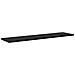 Scaffale 4 pcs Nero 80 x 20 x 1.5 cm Legno multistrato - Foto miniatura 4