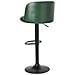 Set Di 2 Sgabelli Da Bar Vlore Pelle Sintetica Verde Scuro - Foto miniatura 6