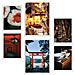 Set Di 6 Stampe Pittura Decorativa Giappone Shushi Tokyo E Costumi Toni Vintage Incorniciati Con Illustrazioni Di Design Per Le Pareti A3 & A4 Cornice Bianca - Foto miniatura 1