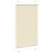 Tenda Plissettata Crema 80x100 cm Larghezza Tessuto 79,4 cm - Foto miniatura 3