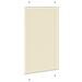 Tenda Plissettata Crema 80x100 cm Larghezza Tessuto 79,4 cm - Foto miniatura 4