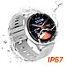 Smartwatch Sport Bluetooth Impermeabile Ip67 Con Monitoraggio Della Salute, Bianco - Foto miniatura 3