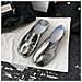 Scarpe Split Toe Comode - Scarpe Basse In Pu E Microfibra Per Uso Quotidiano Silver 35 - Foto miniatura 3