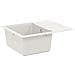 Lavello Bianco 560 x 460 mm 80% Quarzo e 20% Resina - Foto miniatura 1