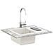 Lavello Bianco 560 x 460 mm 80% Quarzo e 20% Resina - Foto miniatura 2
