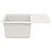 Lavello Bianco 560 x 460 mm 80% Quarzo e 20% Resina - Foto miniatura 3