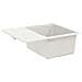 Lavello Bianco 560 x 460 mm 80% Quarzo e 20% Resina - Foto miniatura 5