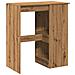 Tavolo Bar con Rastrelliera Rovere 90x47,5x103,5 cm Multistrato - Foto miniatura 6