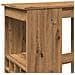 Tavolo Bar con Rastrelliera Rovere 90x47,5x103,5 cm Multistrato - Foto miniatura 7