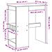 Tavolo Bar con Rastrelliera Rovere 90x47,5x103,5 cm Multistrato - Foto miniatura 9