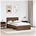 Struttura del letto con testiera Rovere Marrone 120 x 123 cm - Foto miniatura 3