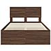 Struttura del letto con testiera Rovere Marrone 120 x 123 cm - Foto miniatura 7