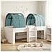 Letto con Tunnel 4 pcs Bianco e azzurro Legno ingegnerizzato - Foto miniatura 2