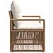 Divano da giardino 2-Numero di posti Beige polyrattan - Foto miniatura 4