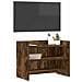 Mobile TV 60 x 33 x 47 cm Rovere Fumo Legno ingegnerizzato - Foto miniatura 2