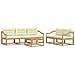 Set di divani da esterno con cuscino 6 pcs Bianco e Crema - Foto miniatura 1