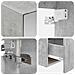 Set di Armadi da Bagno 4 pcs Grigio Cemento 100 x 14,5 x 70 cm - Foto miniatura 9