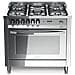Cucina Elettrica PLG96MFT / C Fuochi a Gas Forno Elettrico Ventilato Dimensione 90 x 60 cm Colore Inox - Foto miniatura 1