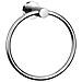 Porta Asciugamano Bagnoa ad Anello in Acciaio Inox Cromato 16x7x17,5 H Cm  - Foto miniatura 1