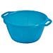 Bacinella tonda 12 Lt in polietilene bassa densita' colore azzurro perla - Foto miniatura 4