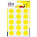 conf. 6 ff Etichette rotonde blister gialle diam 19mm PSA19J - Foto miniatura 1