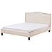 Letto Matrimoniale In Tessuto Beige 180 X 200 Cm Montpellier - Foto miniatura 23