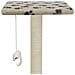 Albero Per Gatti E Tiragraffi Sisal 95 Cm Zampe Stampate Beige - Foto miniatura 7
