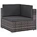 Set Divani Da Giardino 17 Pz In Polyrattan Grigio - Foto miniatura 3