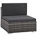 Set Divani Da Giardino 17 Pz In Polyrattan Grigio - Foto miniatura 4