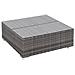 Set Divani Da Giardino 17 Pz In Polyrattan Grigio - Foto miniatura 6