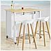 Penisola Cucina Piano Di Lavoro Per Cucina Con 2 Cassetti A 2 Ripiani L100*p60*a94cm, Fkw74-wn - Foto miniatura 7