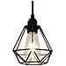 Lampadario Con Design Diamante Nero 3 Lampadine E27 - Foto miniatura 3