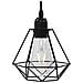Lampadario Con Design Diamante Nero 3 Lampadine E27 - Foto miniatura 5