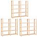 Scaffali A 5 Livelli 3 Pz 80x38x170 Cm Massello Pino Fsc 500 Kg - Foto miniatura 1