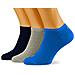 Sneaker Plain 3p Calze Sportive, Blu / grigio Melange, 43/46 (pacco Da 3) Unisex - Adulto - Foto miniatura 1