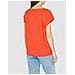 Signore Di Donne Della Spalla Esteso Tee Base Capsleeves Shortsleeve T-shirt Top Con Girocollo Bloodorange Xs - Foto miniatura 2