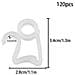 Clip Luter 120pcs Natale Luce Gutter Hanging Ganci Per Esterne Di Natale Decorativa Della Stringa Di Luci A Led (bianco)  - Foto miniatura 2