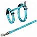 TRIXIE 4181 Blu Nylon Gatto Pettorina con guinzaglio imbracatura per animali domestici - Foto miniatura 1