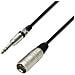 K3 BMV 0100 1m 6.35mm XLR (3-pin) Nero, Argento cavo audio - Foto miniatura 1